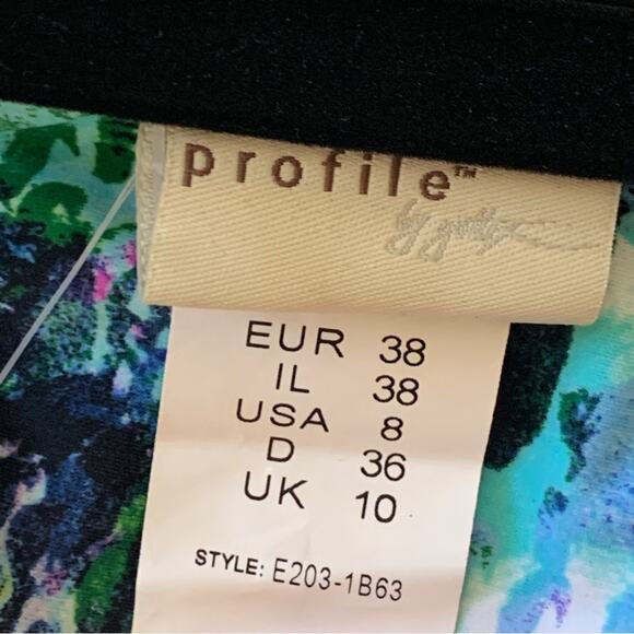 Profile Gottex Bikini Logan Twist Front Bandeau Swimsuit Bikini Top Size 8 NEW - Picture 2 of 12